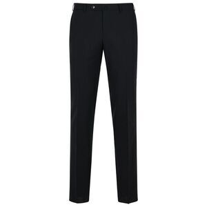 Pt01 Black Virgin Wool Trousers Men